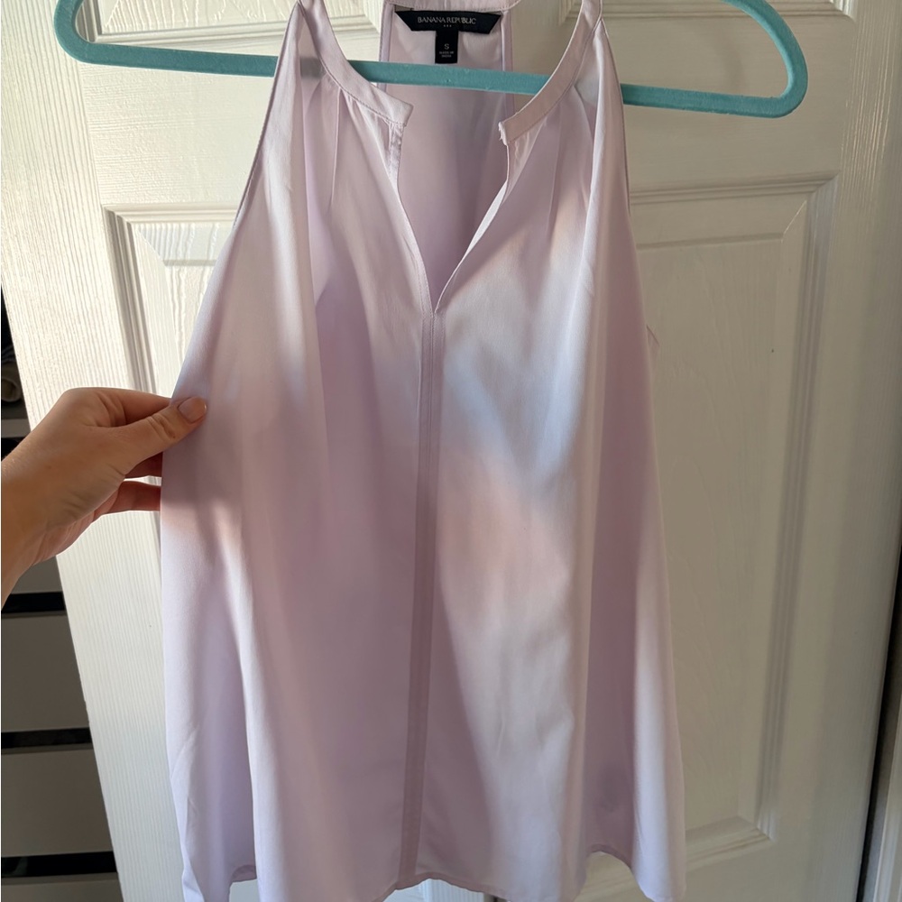 Banana Republic set of Light Purple and bright fuchsia Sleeveless Blouses